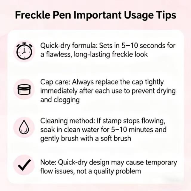 2-1 Waterproof Faux Freckle Stamp Pen — Sun-Kissed