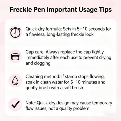 2-1 Waterproof Faux Freckle Stamp Pen — Sun-Kissed