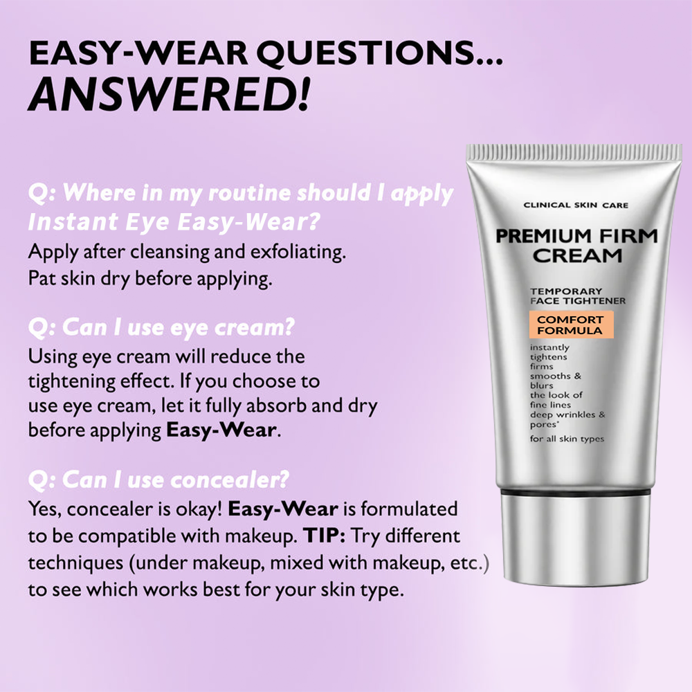Instant Firming Temporary Face Tightener  Lightweight Comfort Formula