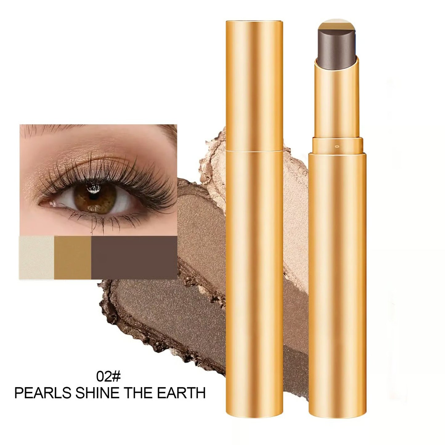 💄 Buy 1 get 1 free 💥 ❤️✨3 Shade Cream Eyeshadow Stick | Smooth & Blendable