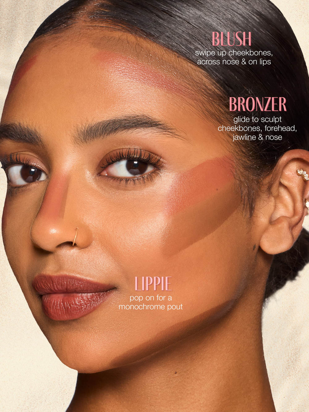 Double-Ended Blush & Bronzer Stick + Free Brush