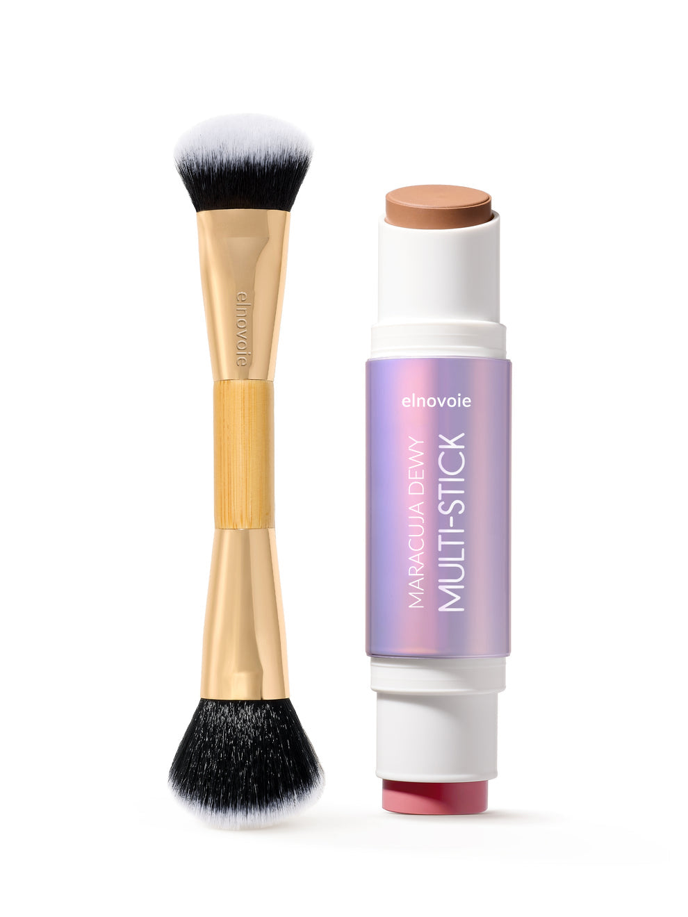 Double-Ended Blush & Bronzer Stick + Free Brush