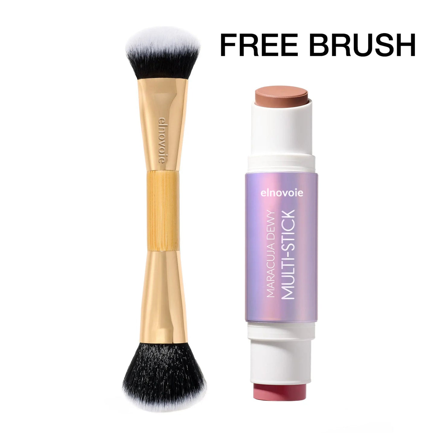 Double-Ended Blush & Bronzer Stick + Free Brush