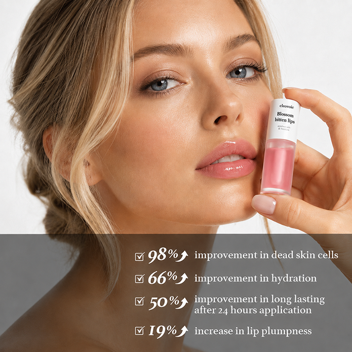 2-in-1 Hydrating Lip Oil Stain for Natural Tint & Glass-Like Shine