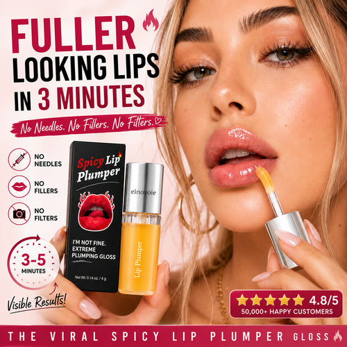 🔥LAST DAY 50% OFF💋elnovoie Spicy Lip Plumper - Fuller-Looking Lip Plumper Gloss