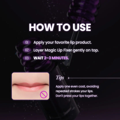 Magic Lip Seal — 2-Min Transfer-Proof Glow Lip Top Coat with Lightweight, Non-Sticky Hydration